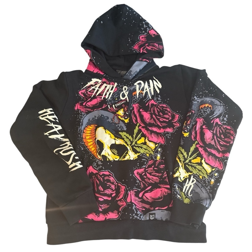 FAITH AND PAIN  by Rough Ride Co. HOODY - Picture 5 of 14